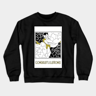 Congratulations , stylish card Crewneck Sweatshirt